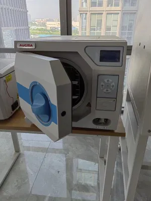 Autoclave de mesa Aucma Classe B Série 23L Esterilizador a vapor para autoclave dental portátil