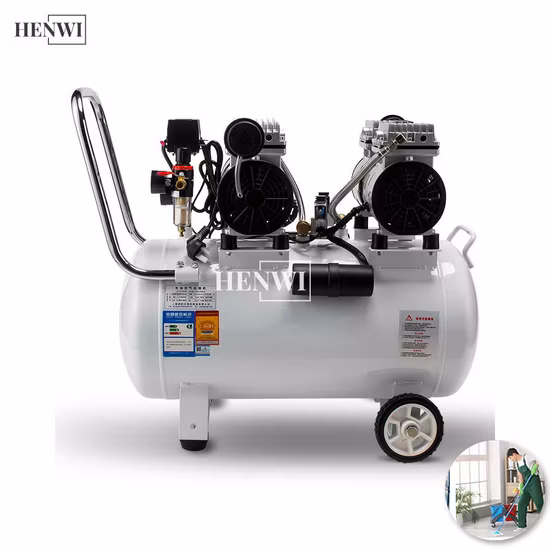 1100W Compressores de ar sem óleo e menos silenciosos para odontologia