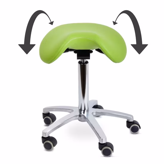 Encosto de luxo ergonômico dentista assistente sela cadeiras fezes de dentista