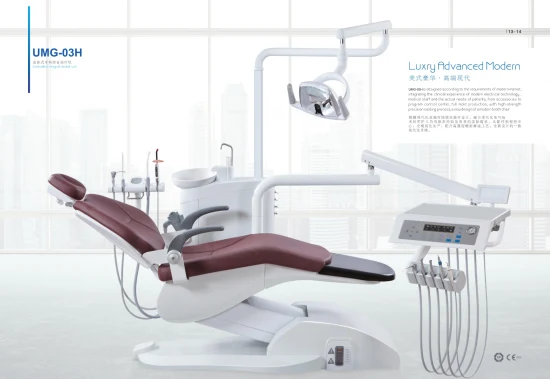 Unidade de cadeira dentária de equipamento médico clássico de design perfeito