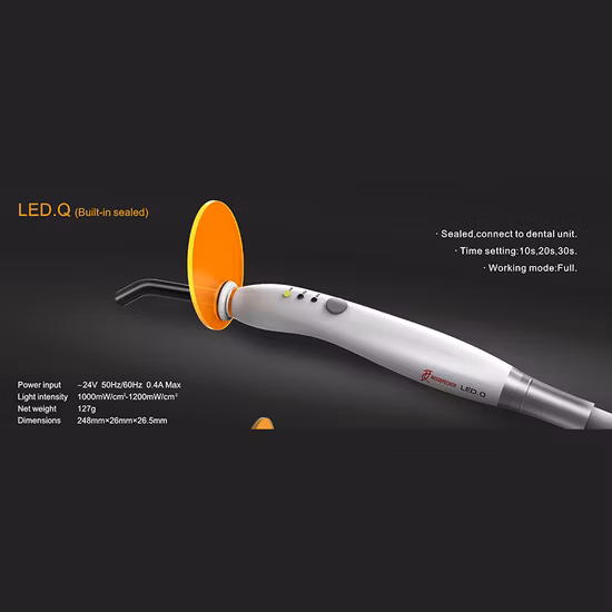 A luz de cura dental do poder forte conduziu a cura clara sem fio alta do comprimento de onda do diodo emissor de luz 5 segundos dental